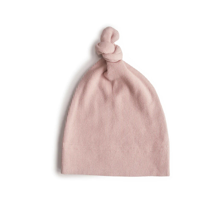 Mushie Ribbed Baby Beanie (Colors)