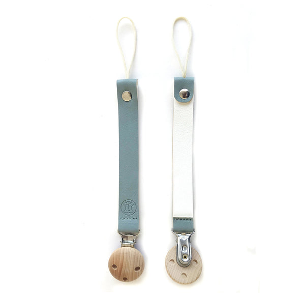 vegan leather pacifier clips 2