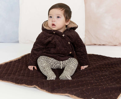 kipp baby chocolate quilted jacket