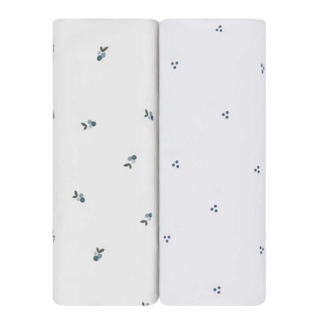 Ely's & Co 2 Pack Waterproof  Berries & Cluster Dot  Sheets