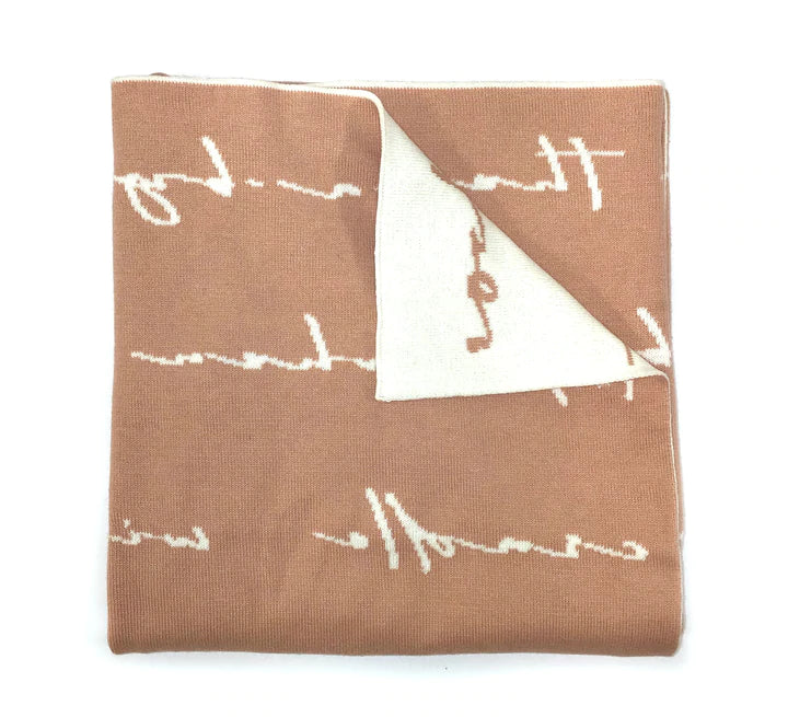 Cinnamon Reversible Knit Blanket