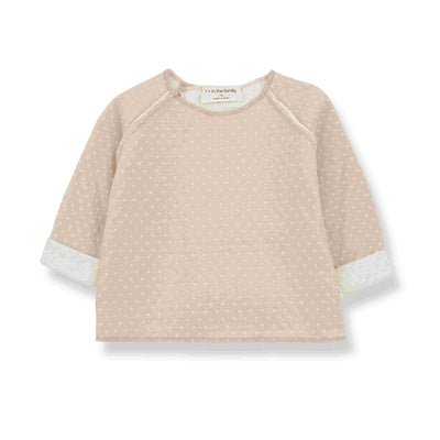 1+in the family Emmanuel Beige Dotted Long Sleeve Sweater