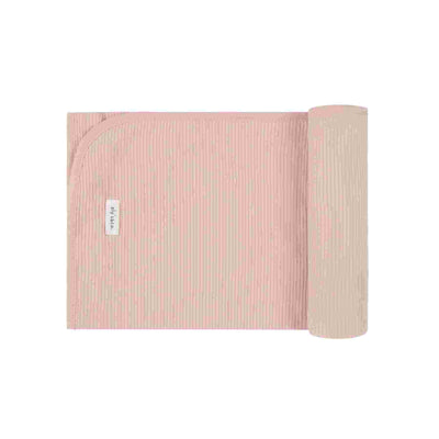 Ely's & Co Ribbed Cotton - Solid Collection —Blush Blanket (40")