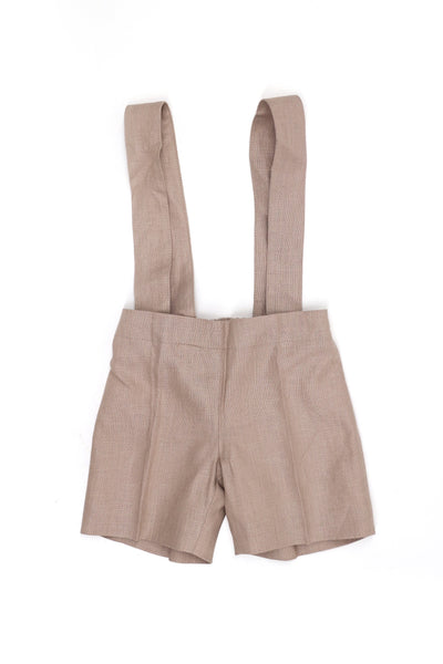 carmina oat shorts with suspenders