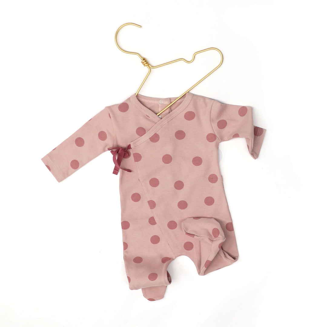 Coton Pompom Polka Dots Footie