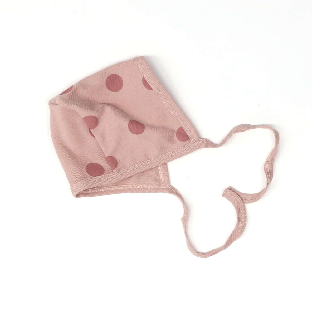 Coton Pompom Polka Dots Bonnet