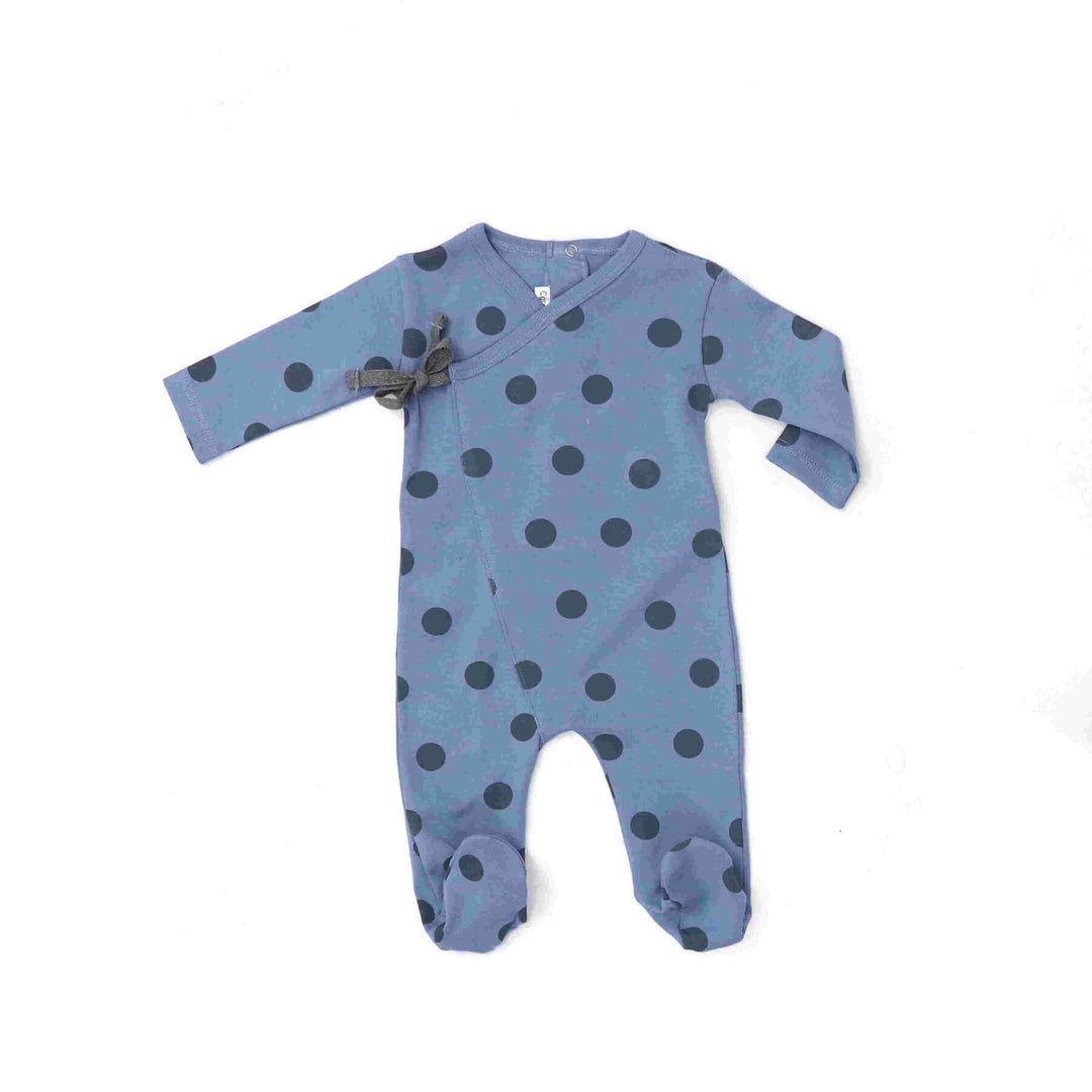 Coton Pompom Polka Dots Footie