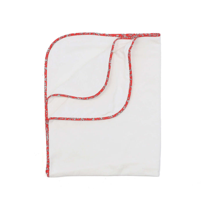 La Mascot White Coral Trim Blanket