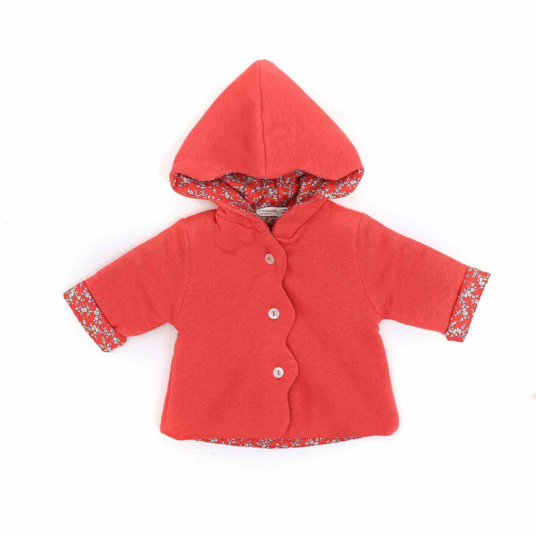La Mascot Coral/Floral Scalloped Jacket