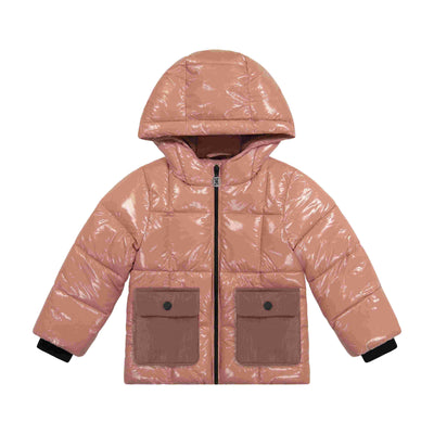 Cozy Coop Warm Winter Puffer Coat, Mauve Style: J-2348