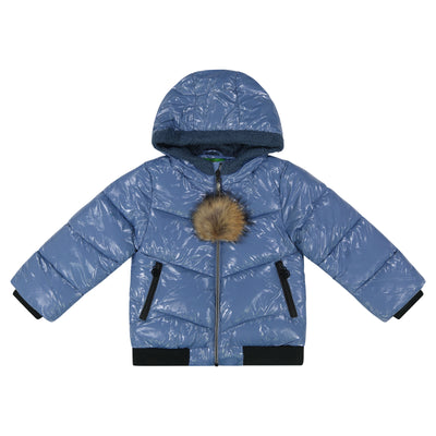 Cozy Coop Hooded Puffer Jacket (Sky Blue)