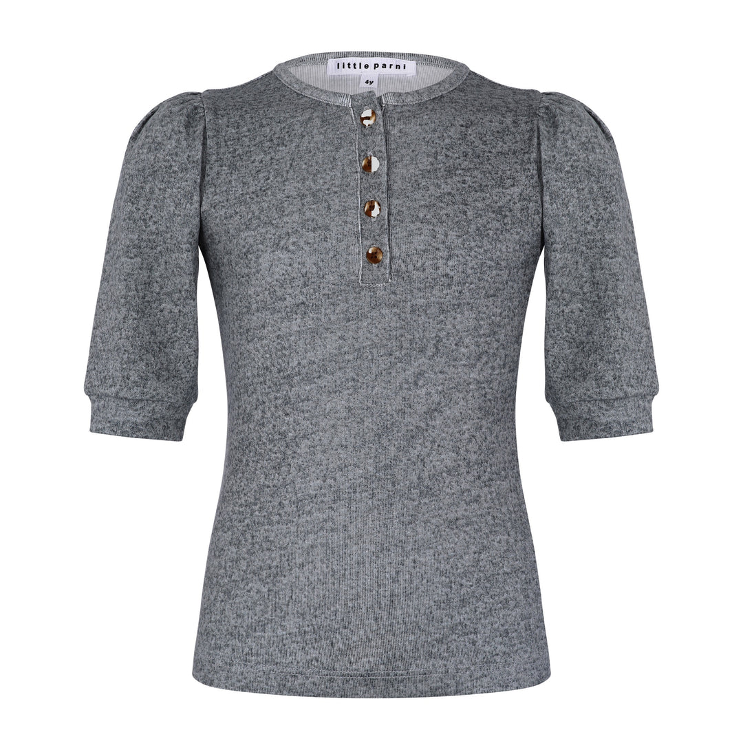 parni girls 3 4 sleeve henley t shirt