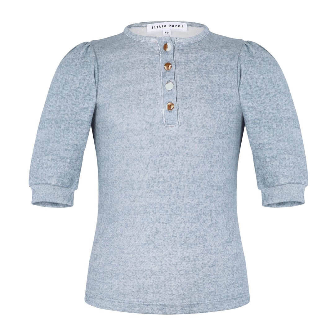 parni girls 3 4 sleeve henley t shirt 1