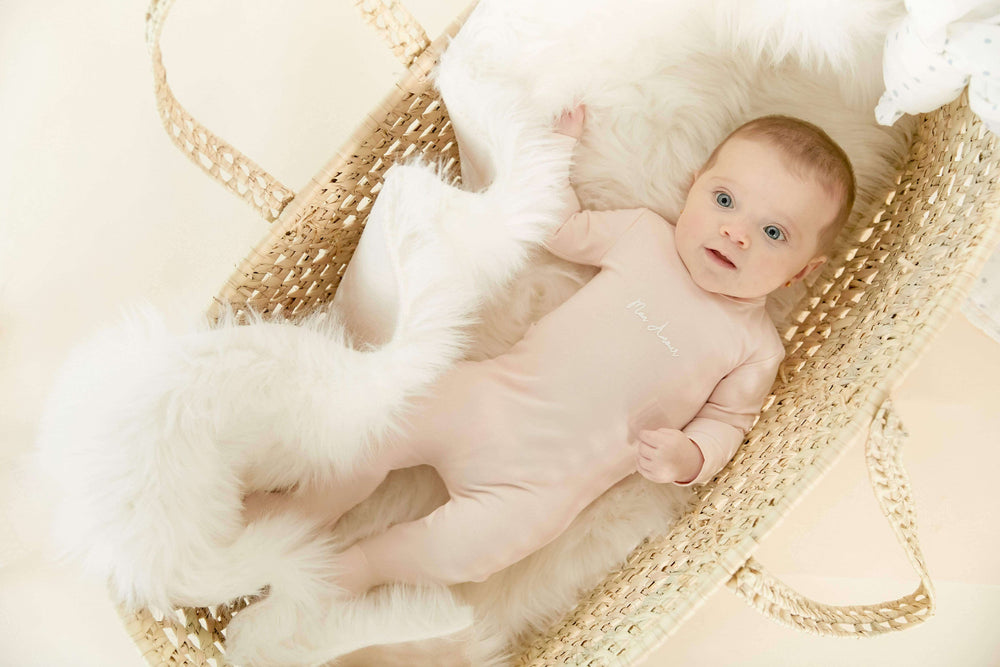KIPP Baby Mauve Dot Romper