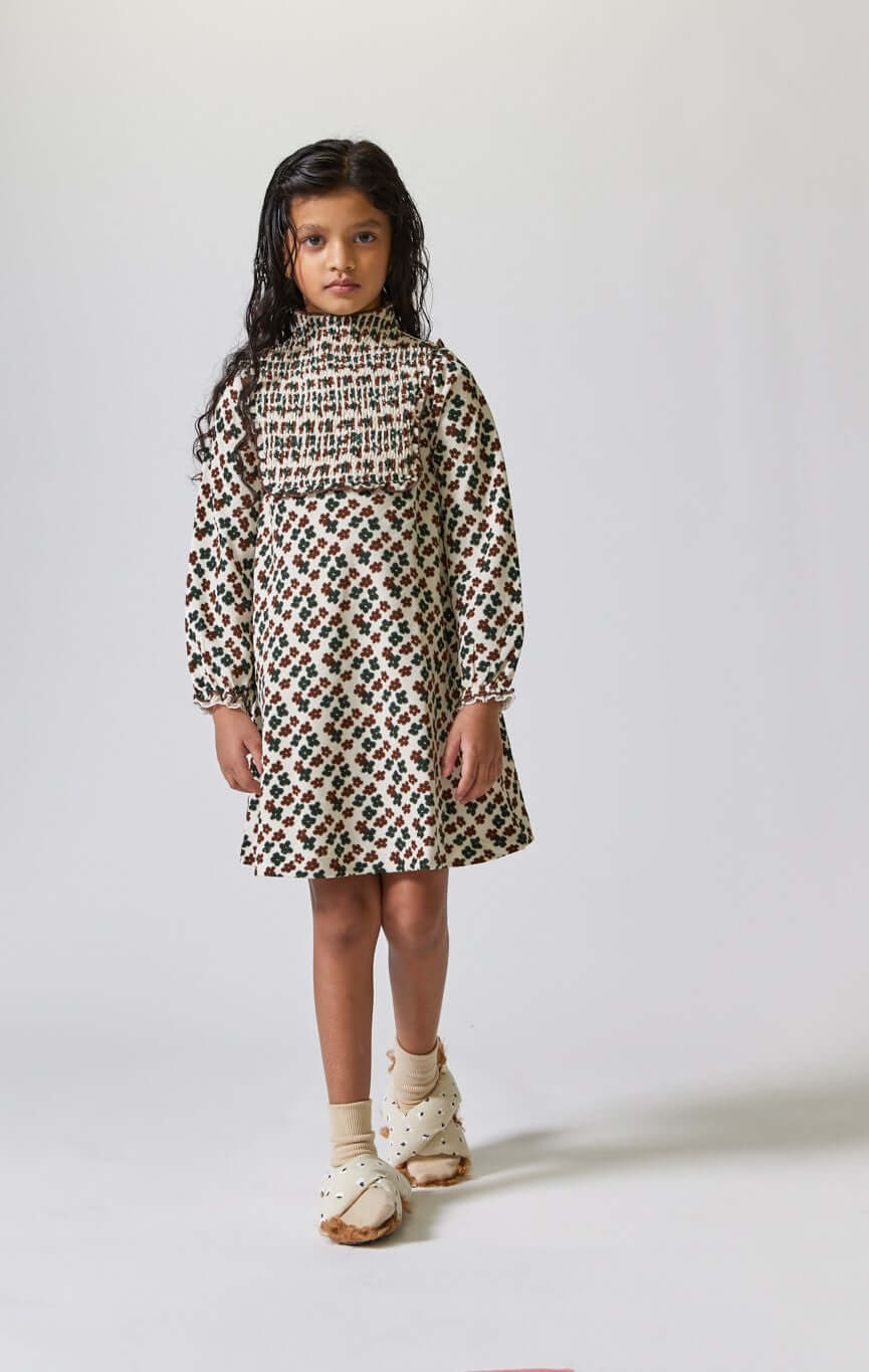 kipp floral cord dress