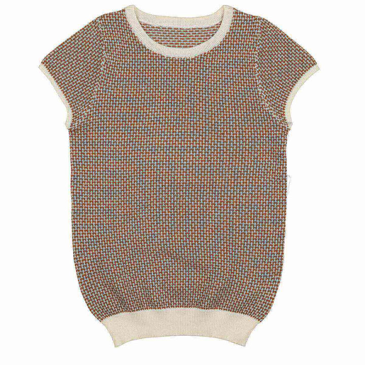 Sweet Threads Luggage/Cream Layla Top