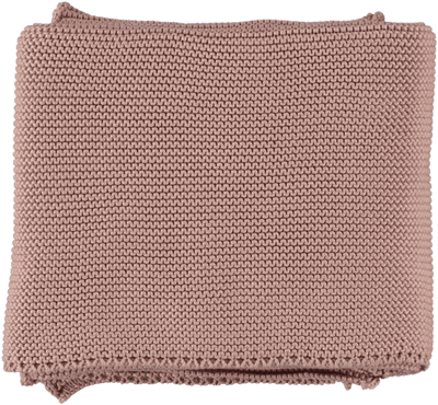Pequeno TOCON Baby Ribbed Knit Pink Blanket