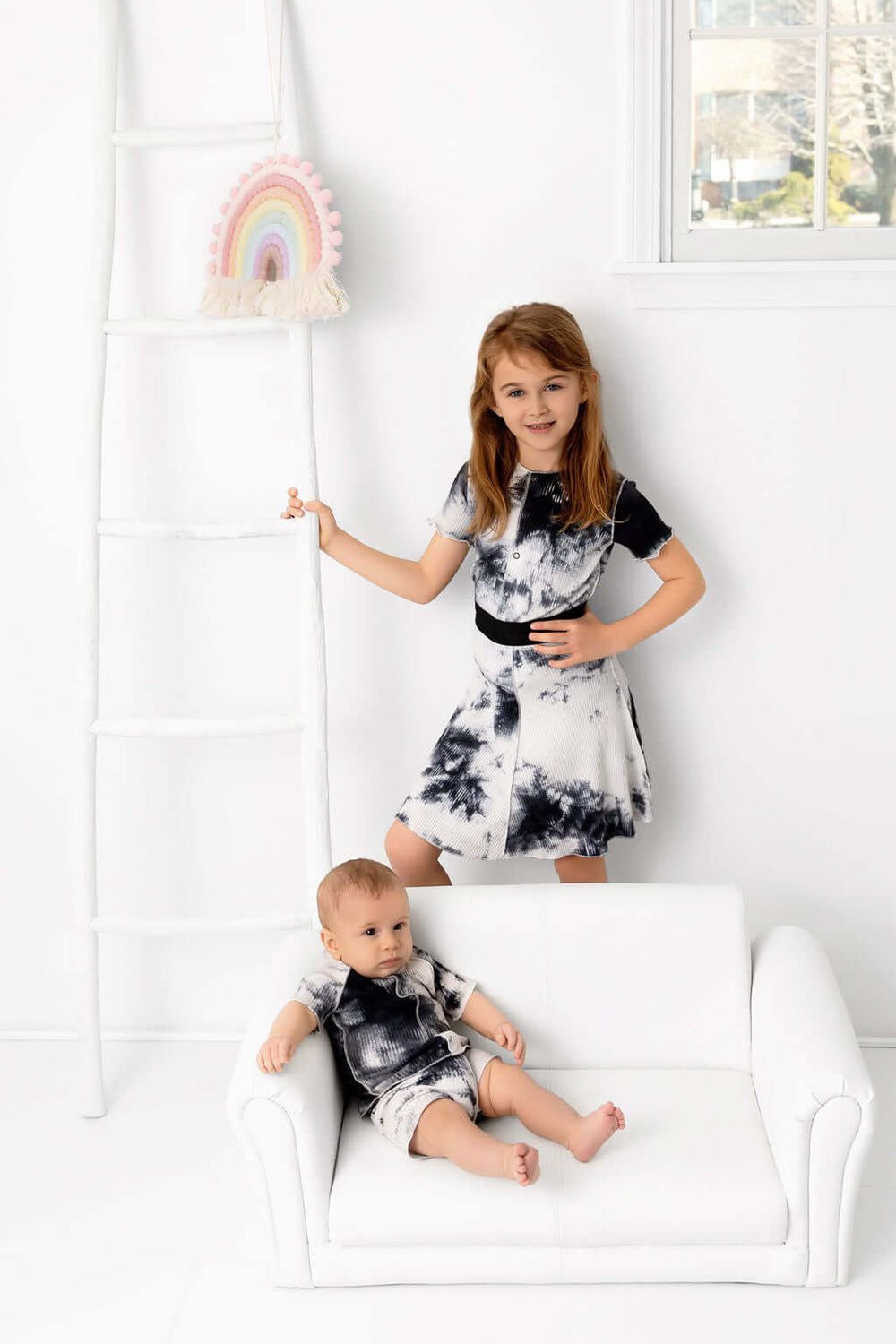 brb 2pc set , 2021 collection,tie dye white