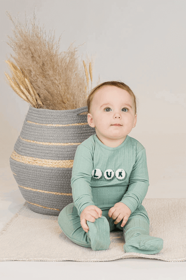 lux baby onesie , SB1CY1372BB,lux footie