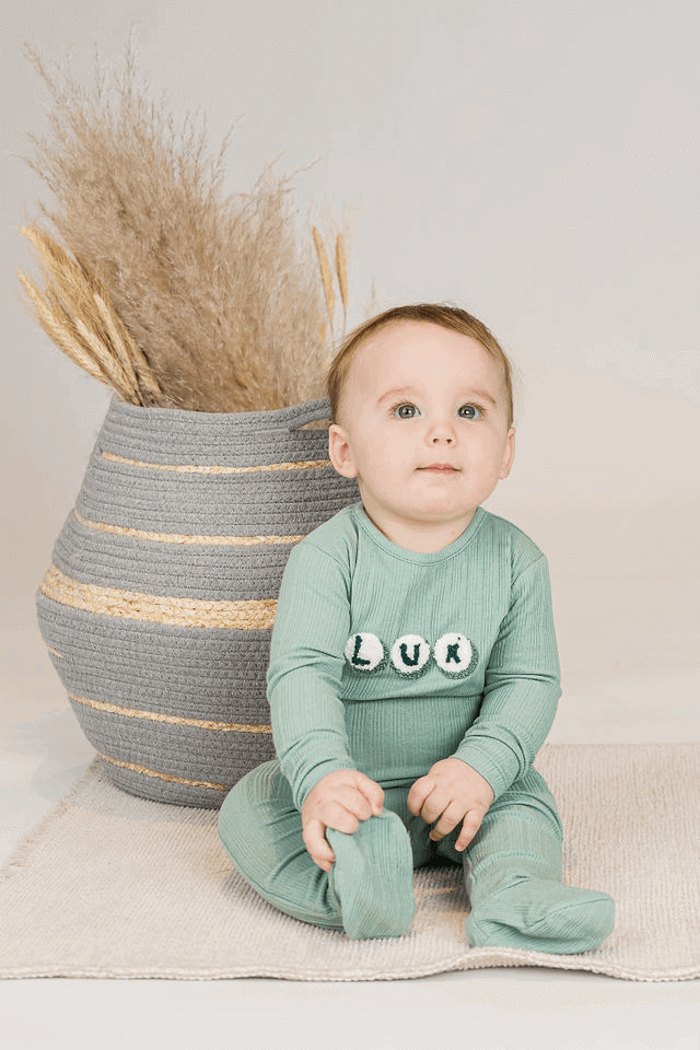 lux baby onesie , SB1CY1372BB,lux footie