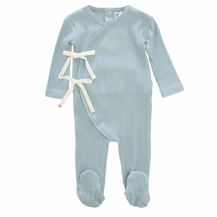 KIPP Rib Bow Wrap Romper