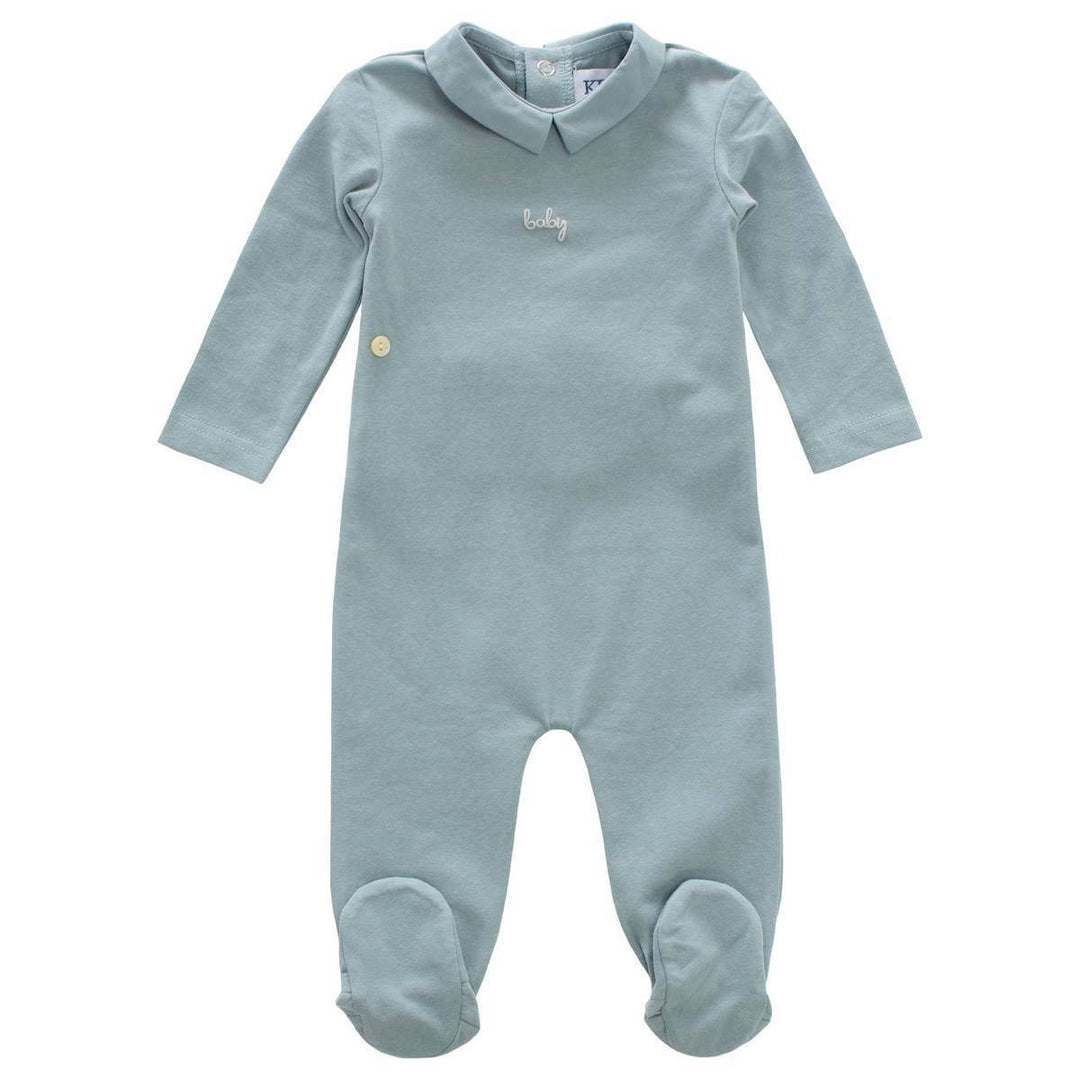 KIPP Baby Collared Romper - Sage