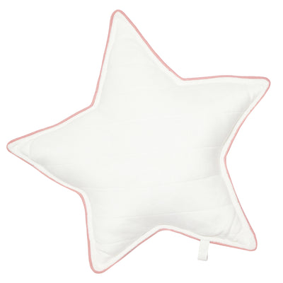 kipp baby pink detail stitch star pillow