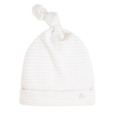 kipp baby white rib velour hat