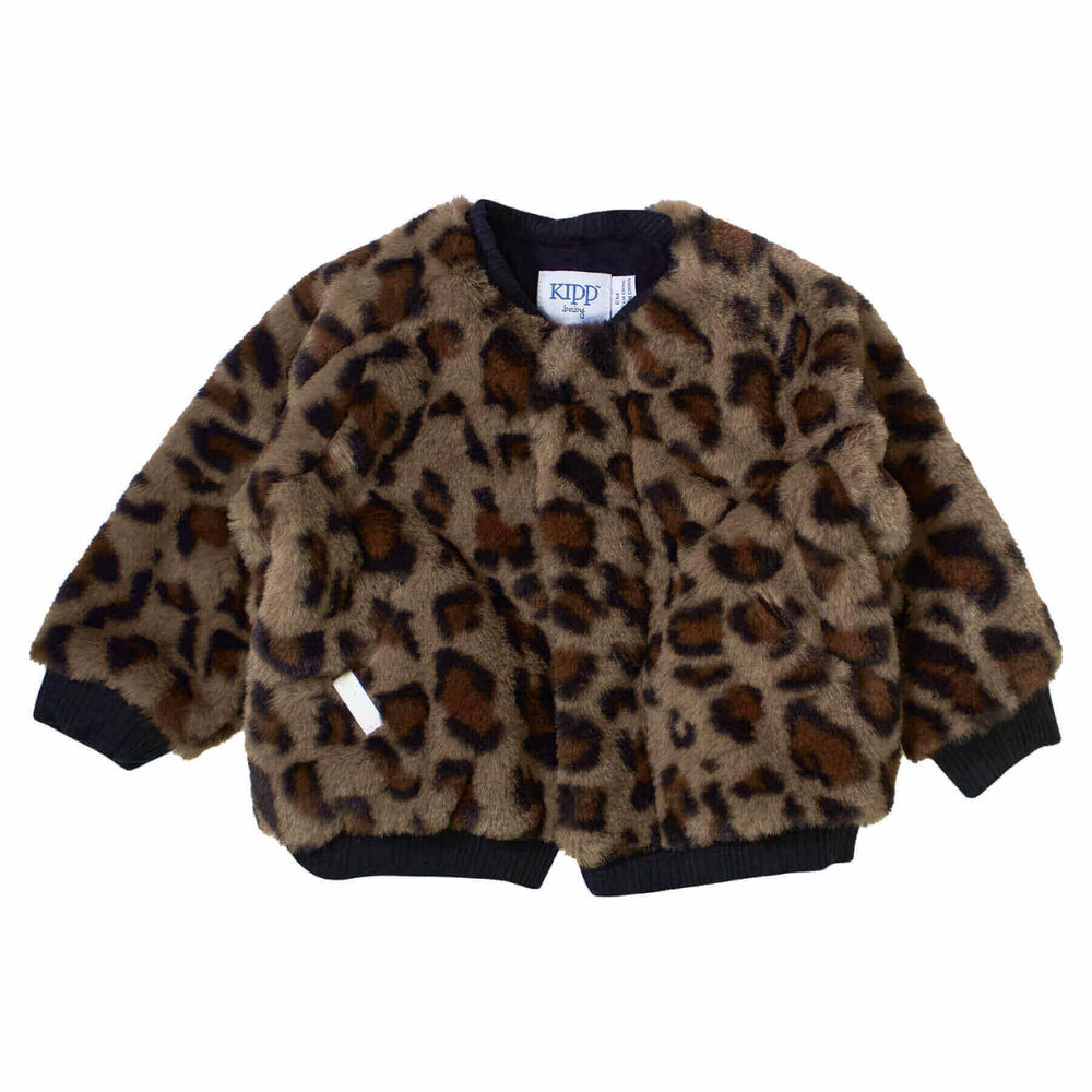 kipp leopard fur jacket