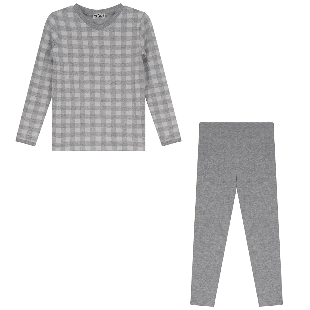 milk girls 2 piece set with vneck