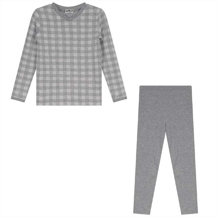 milk girls 2 piece set with vneck
