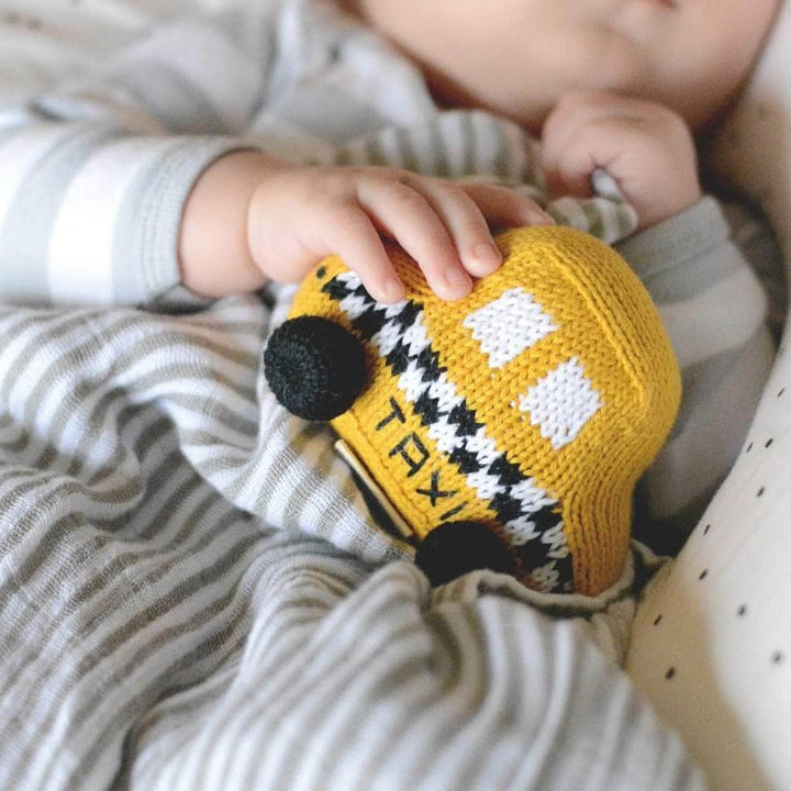 Estella Rattle Toy Taxi for Newborn Babies | Organic