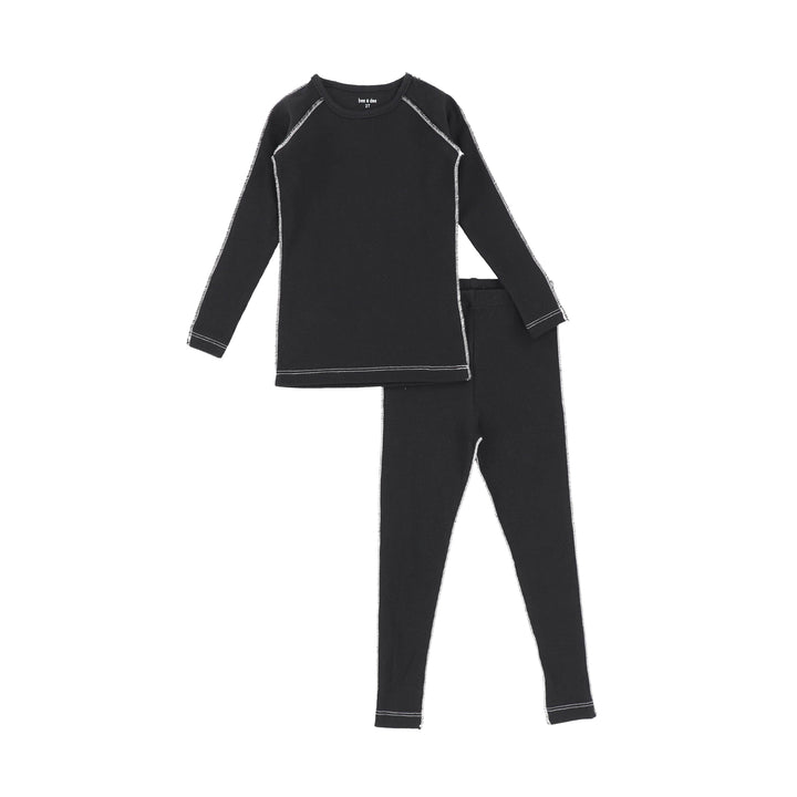 Bee & Dee Basic Contrast Loungewear - Ebony Bee & Dee Basic Contrast Loungewear - Ebony