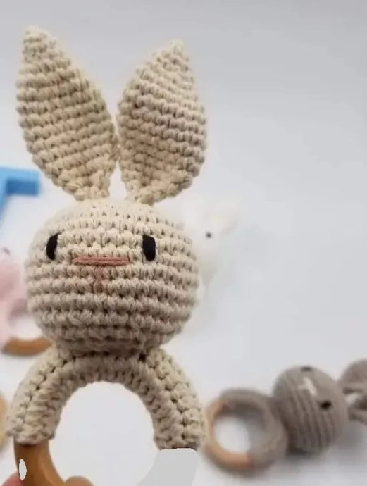 Hand Crochet Rabbit Rattle