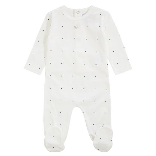 Kipp Baby Black Metallic Square Footie