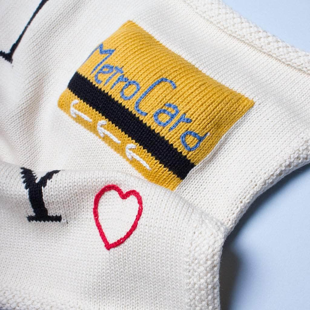 estella organic baby lovey blanket new york metro card