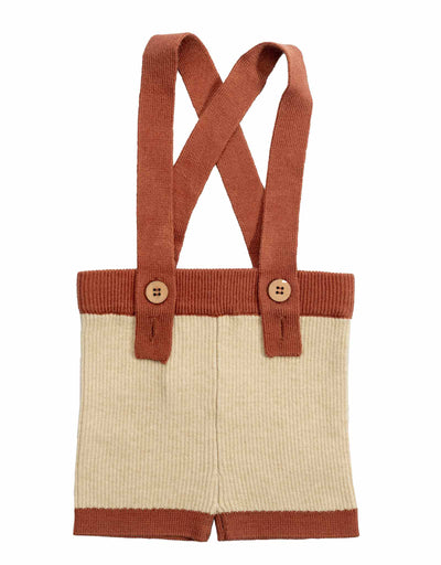 Neuf 9 Baby Rib Knit Overall - Light Apple Butter