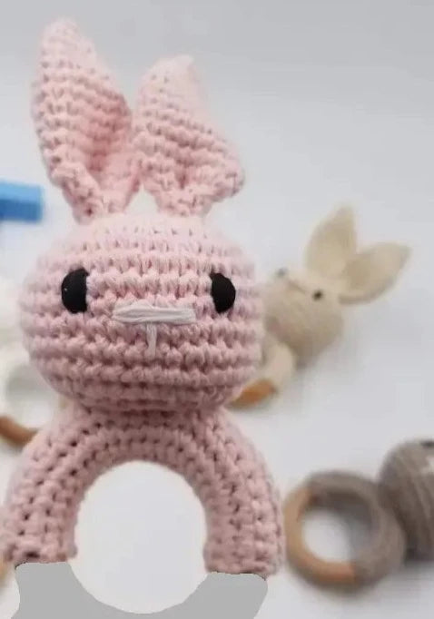 Hand Crochet Rabbit Rattle