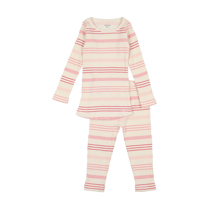 Bee & Dee Pink Stripe Loungewear