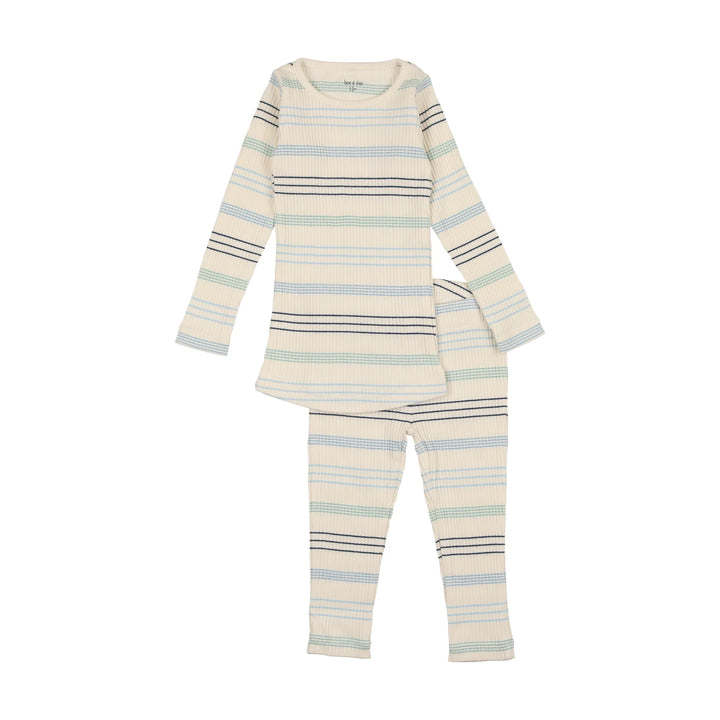 Bee & Dee Blue Stripe Loungewear