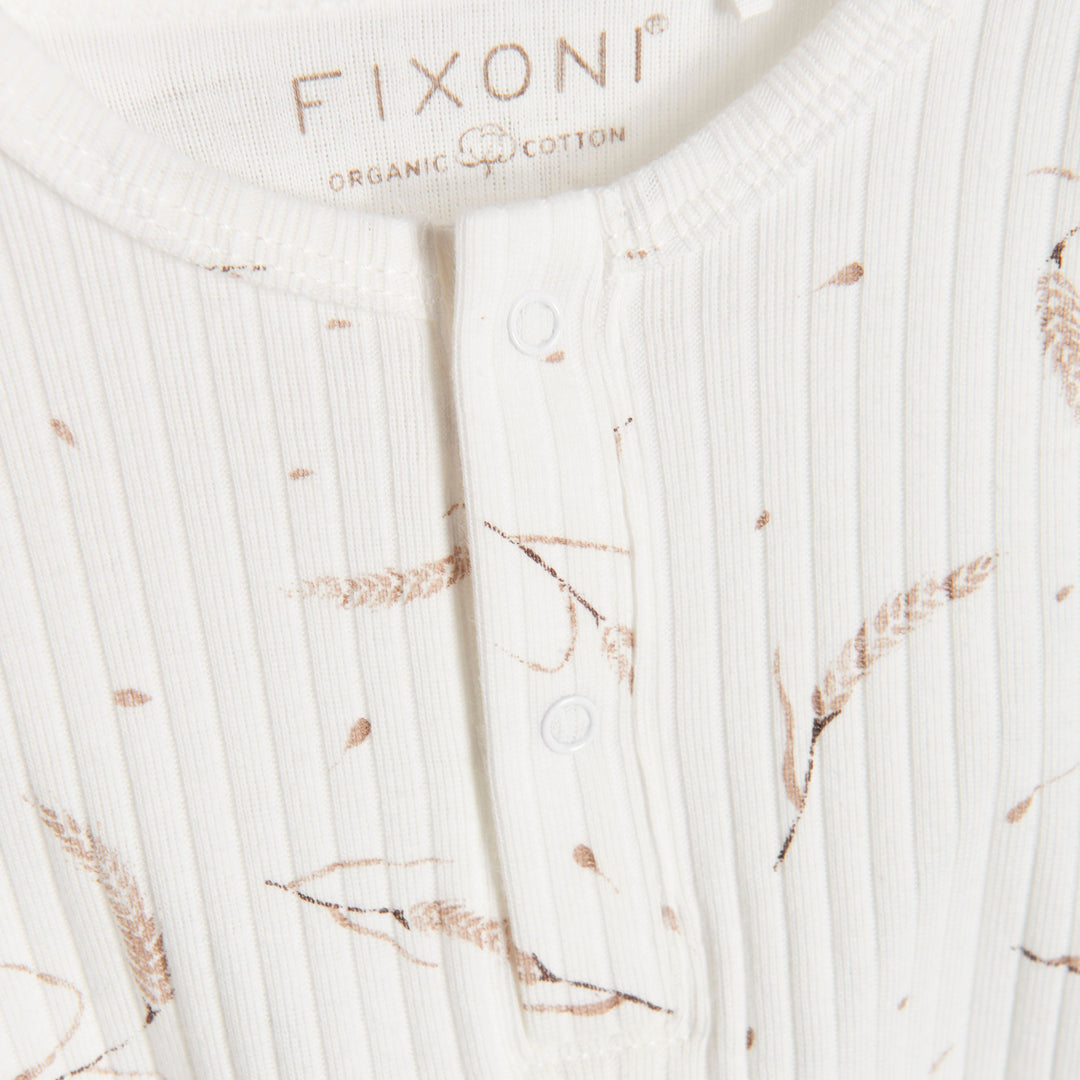 Fixoni Egret Wheat Rib Footie