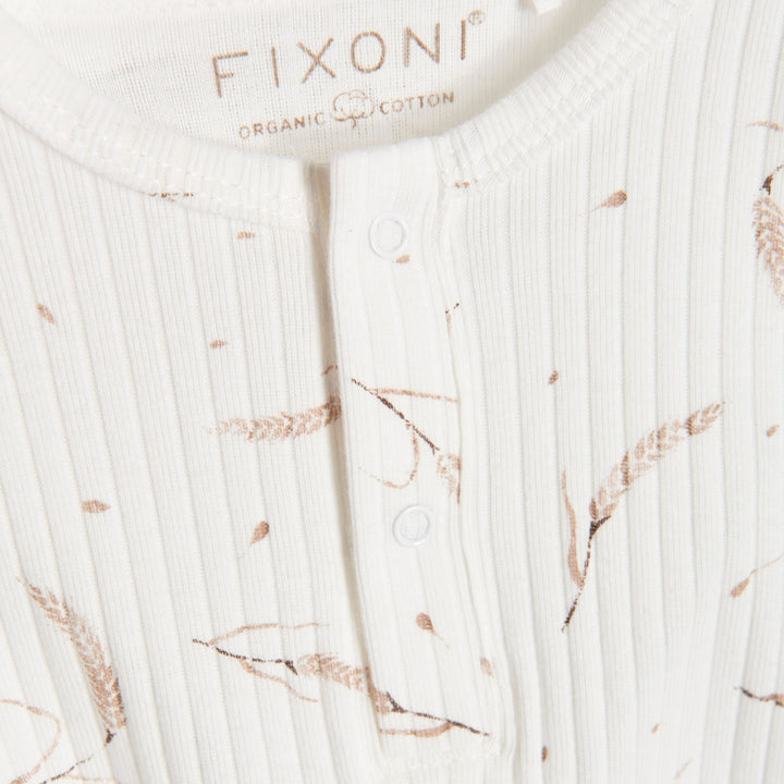 Fixoni Egret Wheat Rib Footie