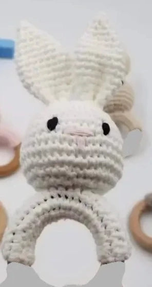 Hand Crochet Rabbit Rattle